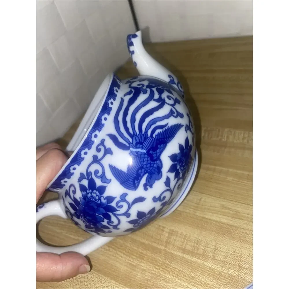 Early 1900s NORITAKE Howo Pattern TEAPOT PHOENIX BIRD Japan Spout Closed Handle